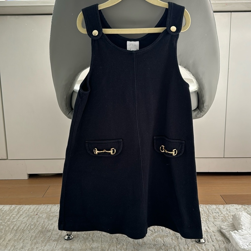 Zara overalls horseinbit dress size 9